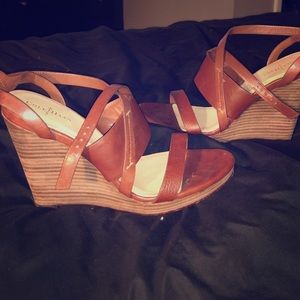 Cole Haan Brown Wedge Sandal